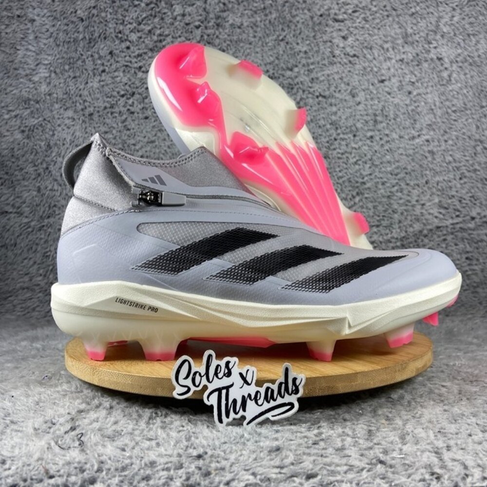 Adidas Adizero Impact+ TPU Baseball Size 11.5 Men Grey Black Pink ID0976